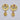 Raiya Raj Forming Gold Plated Austrian Stone Dangler Earrings