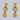 Raiya Raj Forming Gold Plated Austrian Stone Dangler Earrings