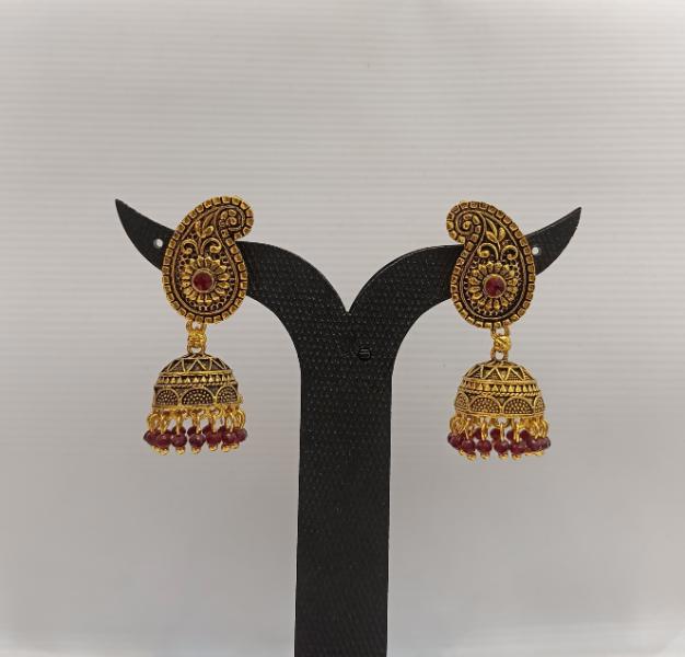 Dariyalal Sales Gold Plated Jhumki Earrings