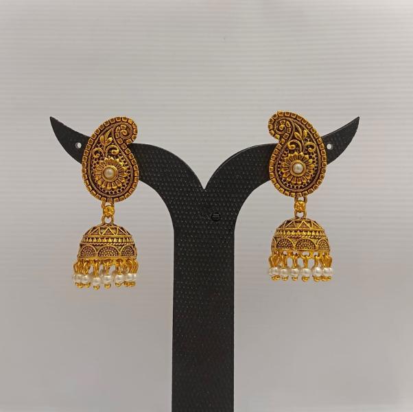 Dariyalal Sales Gold Plated Jhumki Earrings
