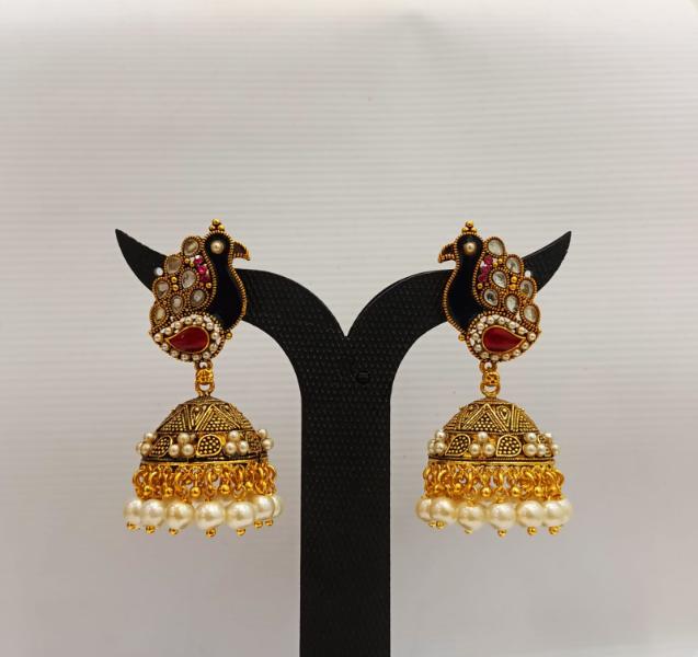 Dariyalal Sales Gold Plated Jhumki Earrings
