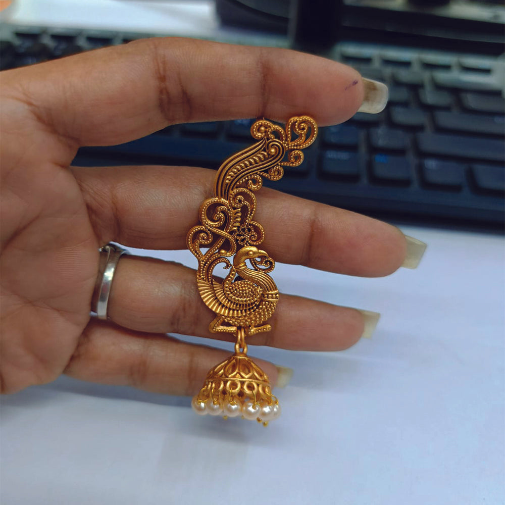 Wearhouse Fashion Gold Plated Peacock Ear Cuff