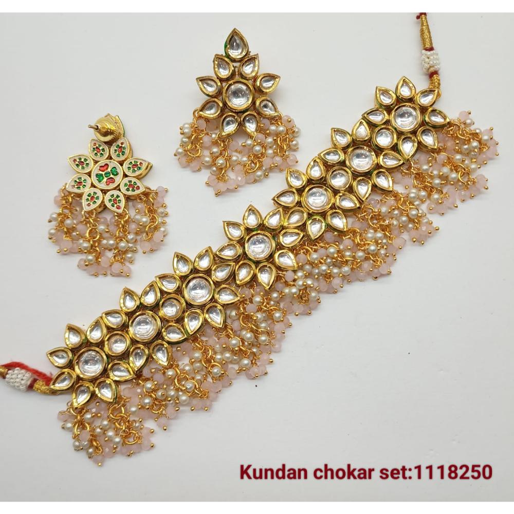 Lucentarts Jewellery Kundan Stone Choker Necklace Set