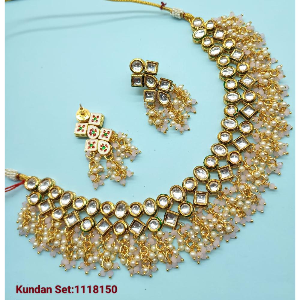 Lucentarts Jewellery Kundan Stone Choker Necklace Set