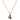 Mahi Red and Blue Meenakari Work and Crystals Floral Necklace Pendant