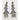 Raiyaraj Gold & Silver Plated Pack Of 3 Dangler Earrings -RREAR13