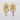 Raiyaraj Gold Plated American Diamond Micro Plating Pack of 3 Dangler Earrings