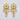 Raiyaraj Gold Plated American Diamond Micro Plating Pack of 3 Dangler Earrings