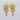 Raiyaraj Gold Plated American Diamond Micro Plating Dangler Earrings Pack of 3