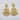 Raiyaraj Gold Plated American Diamond Micro Plating Pack of 3 Dangler Stylish Earrings