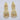 Raiyaraj Gold Plated American Diamond Micro Plating Pack of 3 Dangler Designer Earrings