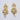 Raiyaraj Gold Plated American Diamond Micro Plating Pack of 3 Dangler Designer Earrings