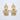 Raiyaraj Gold Plated American Diamond Micro Plating Pack of 3 Dangler Designer Earrings