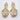 Raiyaraj Gold Plated American Diamond Micro Plating Pack of 3 Dangler Designer Earrings