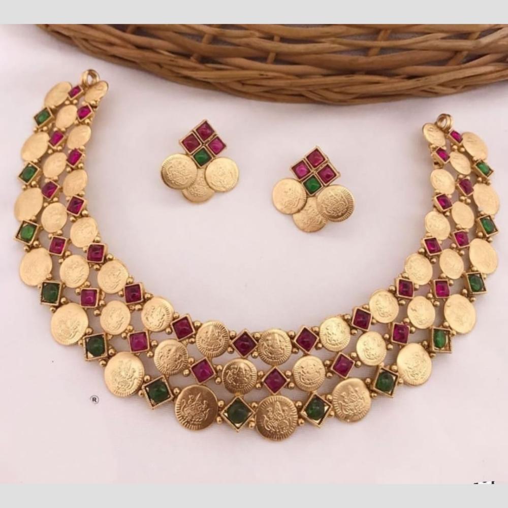 Lucentarts Jewellery Kundan Stone Choker Necklace Set