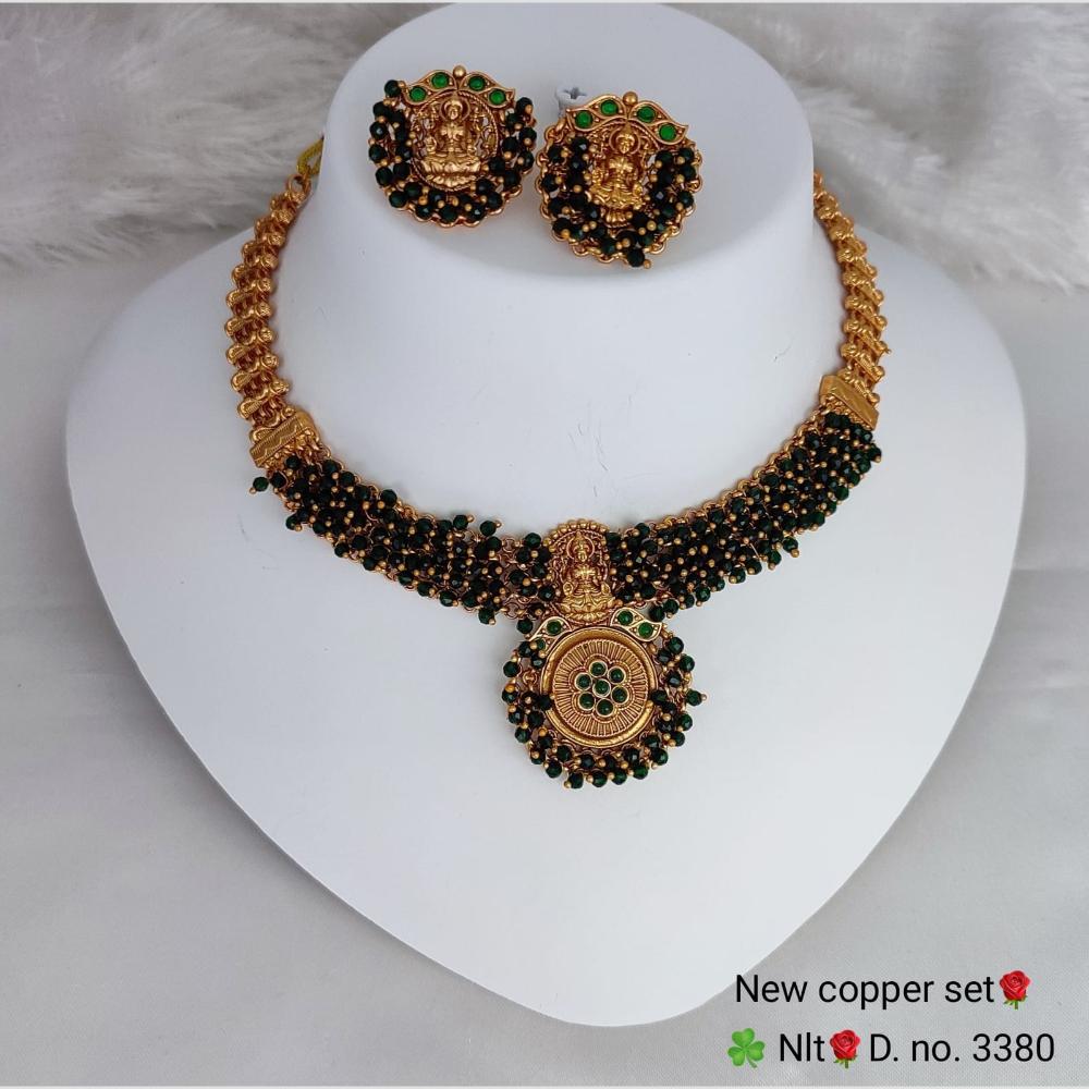 Lucentarts Jewellery Pota Temple Choker Necklace Set