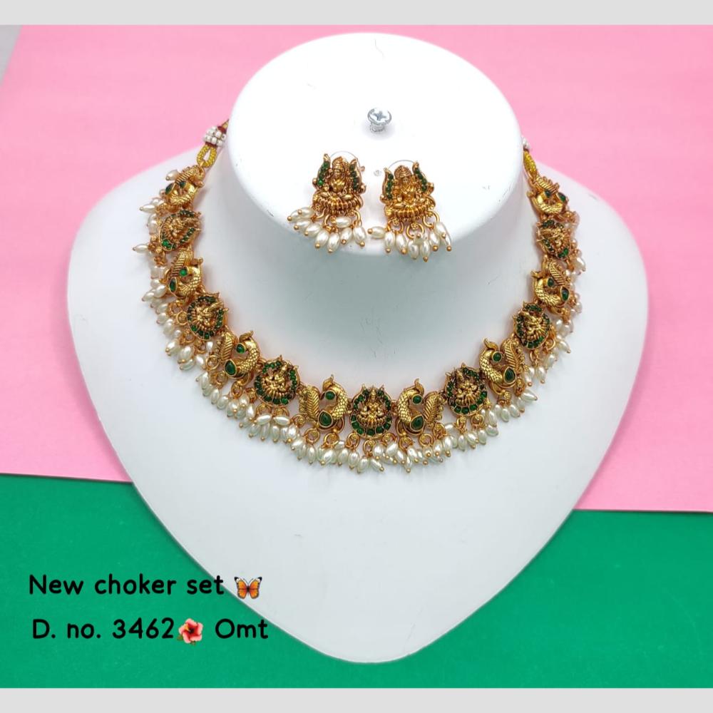 Lucentarts Jewellery kundan Stone Choker Necklace Set